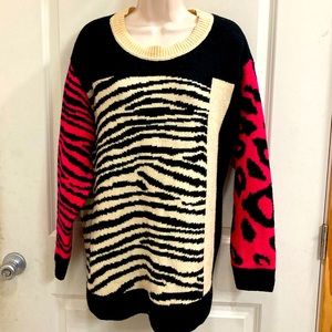 Animal print sweater